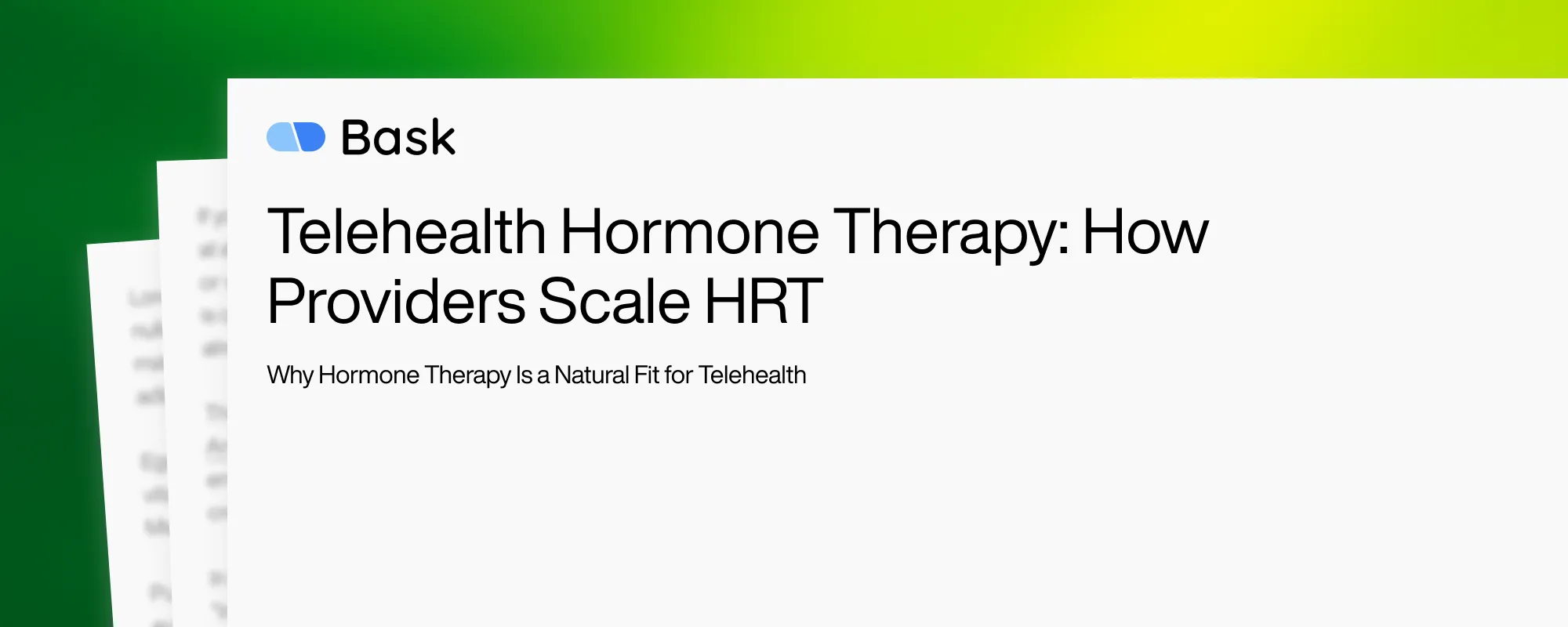Cover image for Telehealth Hormone Therapy: How Providers Scale HRT 